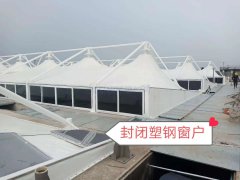 江苏南通膜结构污水池环保加盖工程竣工